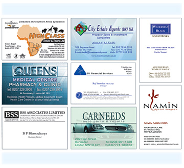 business cards samples